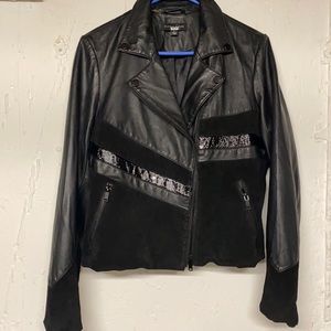 LEATHER MOTO JACKET - Slate & Willow